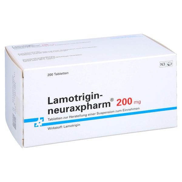 LAMOTRIGIN-neuraxpharm 200 mg Tab.z.H.Susp.z.Einn. 200 St