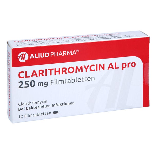 CLARITHROMYCIN AL pro 250 mg Filmtabletten 12 St