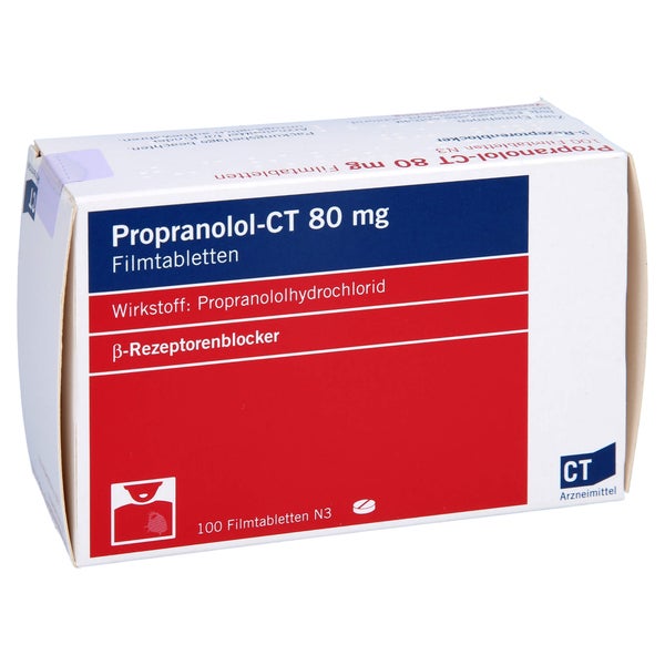 Propranolol-ct 80 mg Filmtabletten 100 St