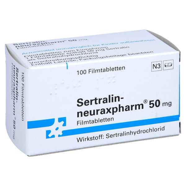 SERTRALIN-neuraxpharm 50 mg Filmtabletten 100 St