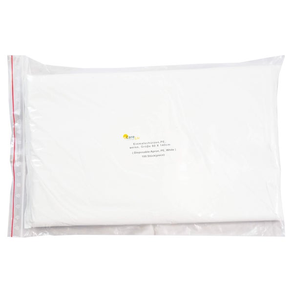 Schürze Einmal PE weiß 140 cm 100 St