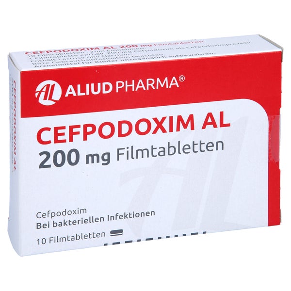 Cefpodoxim AL 200 mg Filmtabletten 10 St