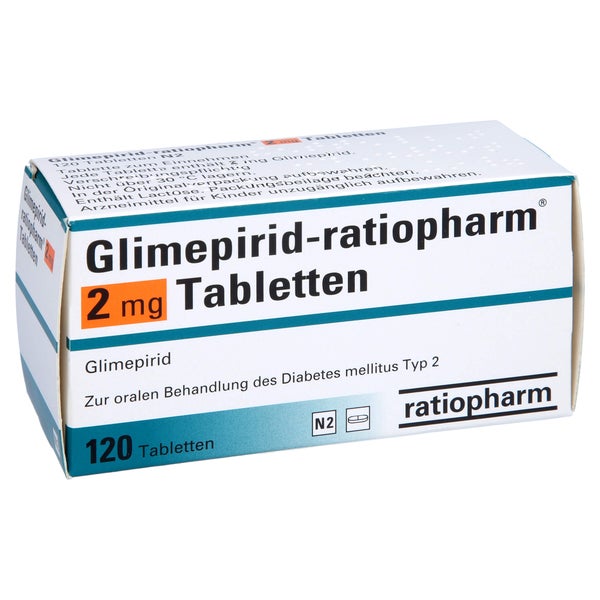 Glimepirid-ratiopharm 2 mg Tabletten 120 St