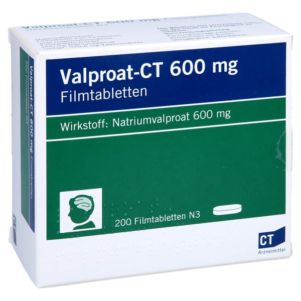 VALPROAT-CT 600 mg magensaftres.Filmtabletten 200 St