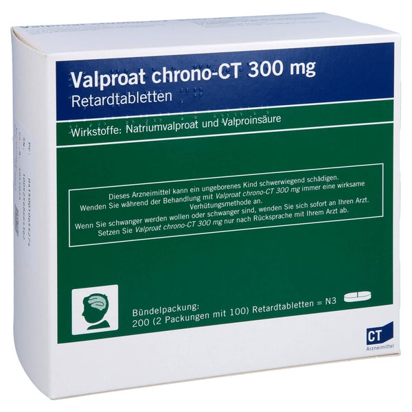 VALPROAT chrono-CT 300 mg Retardtabletten 200 St