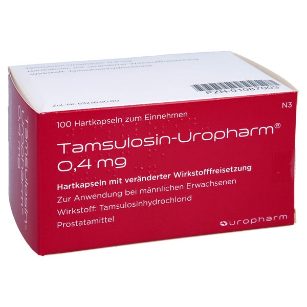 TAMSULOSIN-Uropharm 0,4 mg Hartk.verä.Wst.-Frs. 100 St