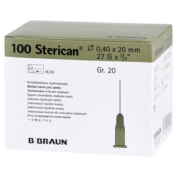 Sterican Kanülen Luer-lok 0,40x20 mm Gr. 100 St