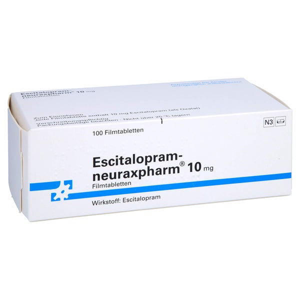 ESCITALOPRAM-neuraxpharm 10 mg Filmtabletten 100 St