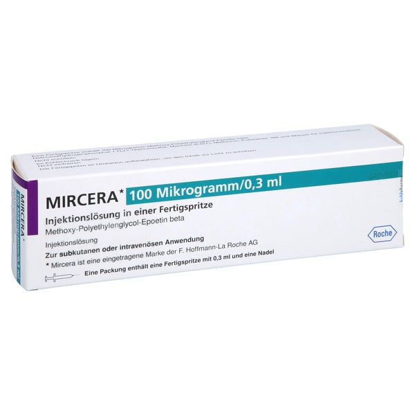 MIRCERA 100 Mikrogramm/0,3 ml Inj.-Lsg.i.e.F.-Sp. 1 St