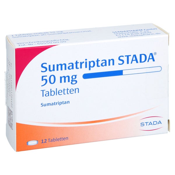 Sumatriptan Stada 50 Mg Tabletten 12 St