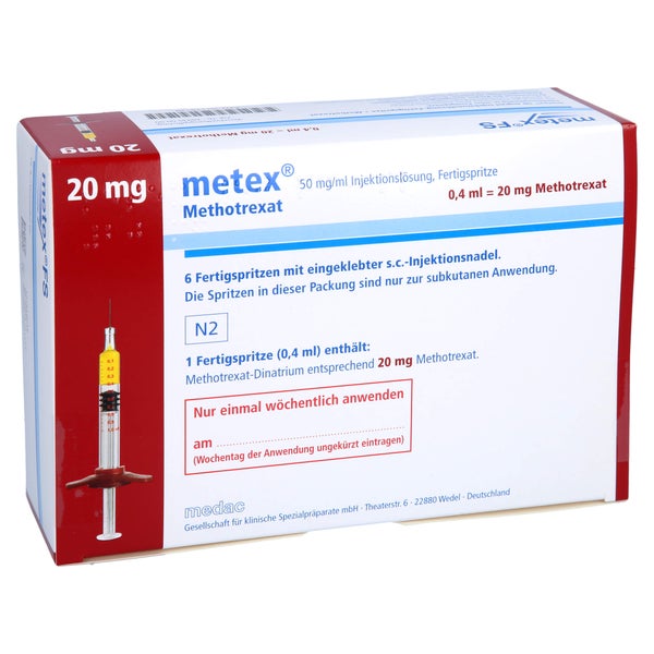 METEX FS 20 mg (50mg/ml) Inj.-Lösung Fertigspr. 6 St
