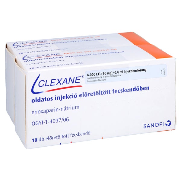 CLEXANE 6.000 I.E. 60mg/0,6ml Inj.-Lsg.i.e.F.-Sp. 20 St