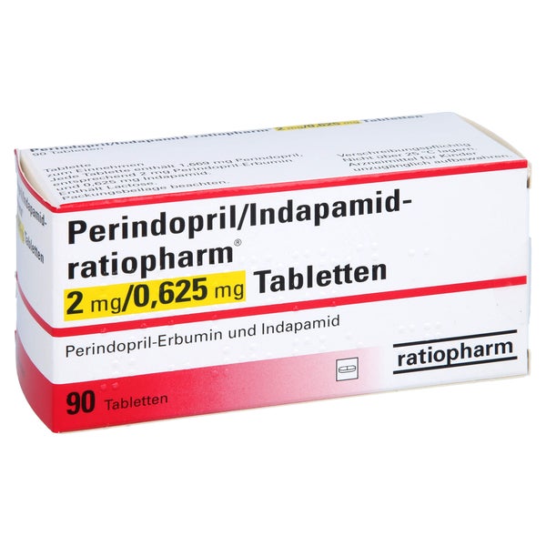 PERINDOPRIL/Indapamid-ratio.2 mg/0,625 mg Tabl. 90 St