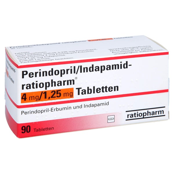 PERINDOPRIL/Indapamid-ratio.4 mg/1,25 mg Tabletten 90 St