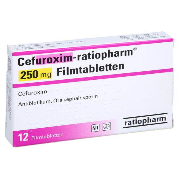 CEFUROXIM-ratiopharm 250 mg Filmtabletten 12 St