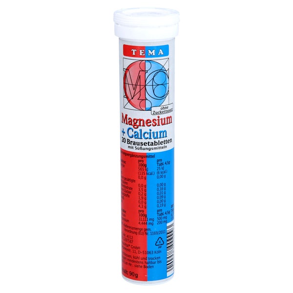 Magnesium+calcium Brausetabletten 20 St