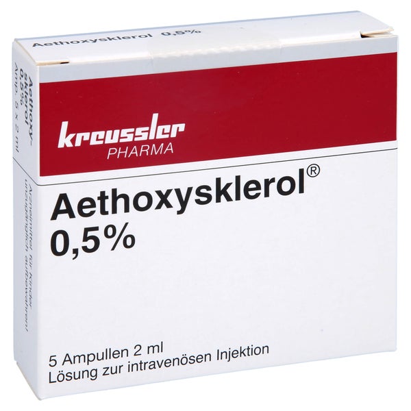 Aethoxysklerol 0,5% Injektionslösung 5X2 ml