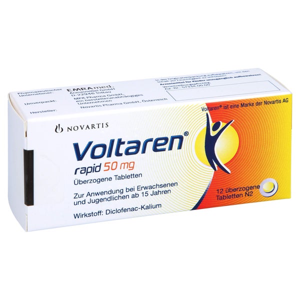 VOLTAREN rapid 50 mg überzogene Tabletten 12 St