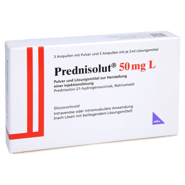 PREDNISOLUT 50 mg L Plv.u.Lsm.z.H.e.Injektionslsg. 3 St