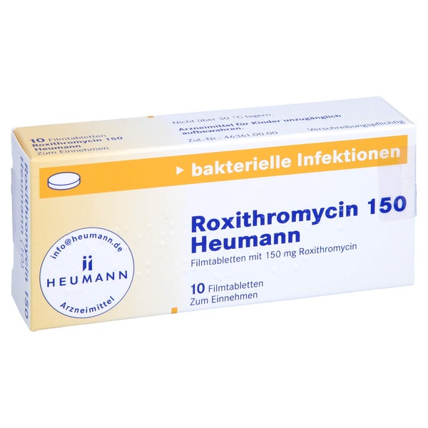 Roxithromycin 150 Heumann Filmtabletten 10 St