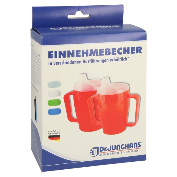 Einnehmebecher M.griff+deckel 4mm blau 1 St