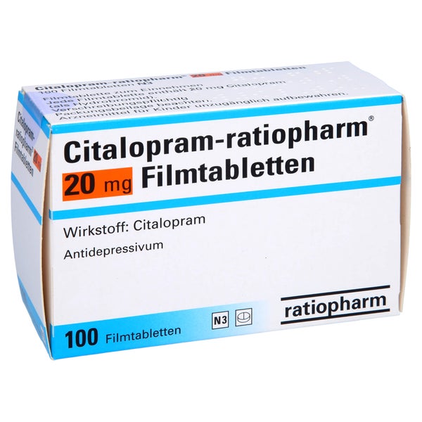 CITALOPRAM-ratiopharm 20 mg Filmtabletten 100 St