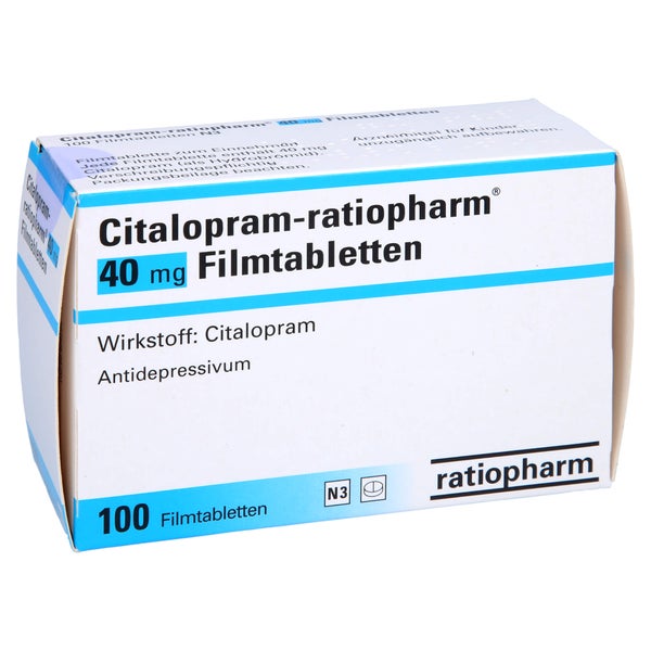 CITALOPRAM-ratiopharm 40 mg Filmtabletten 100 St
