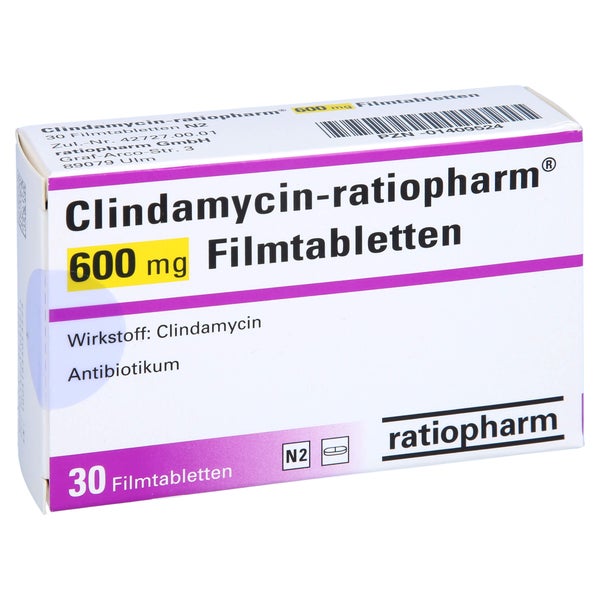 CLINDAMYCIN-ratiopharm 600 mg Filmtabletten 30 St