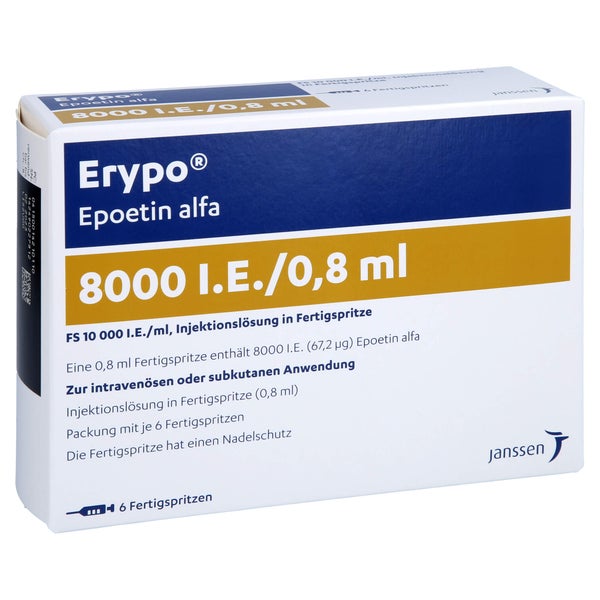 ERYPO FS 8.000 I.E./0,8 ml Fertigspritzen 6X0,8 ml