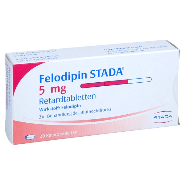 Felodipin Stada 5 mg Retardtabletten 20 St