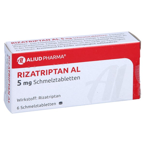 Rizatriptan AL 5 mg Schmelztabletten 6 St
