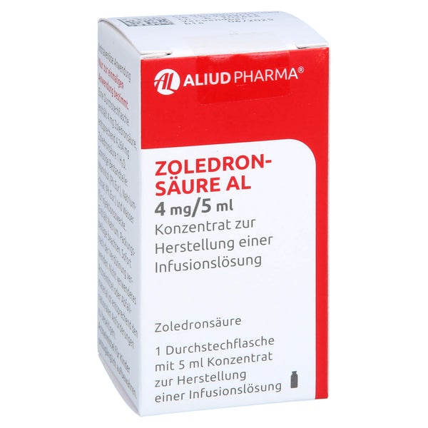 ZOLEDRONSÄURE AL 4 mg/5 ml Konz.z.Her.e.Inf.-L. 1 St