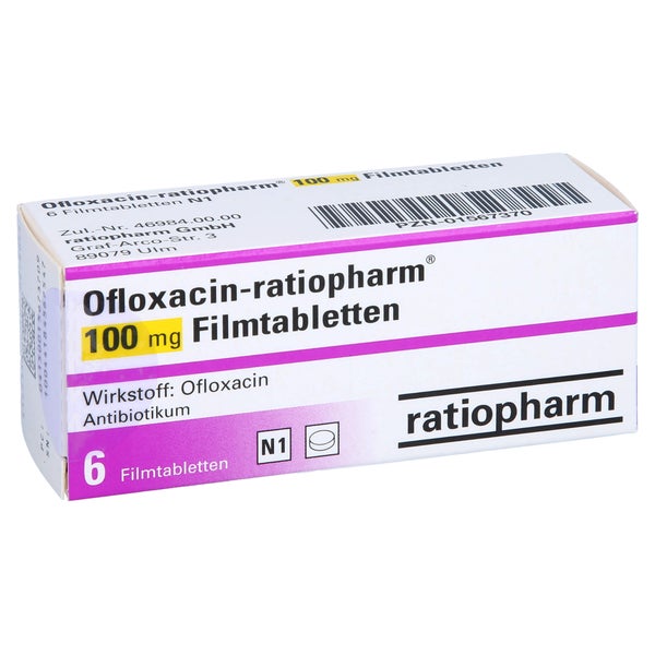 OFLOXACIN-ratiopharm 100 mg Filmtabletten 6 St