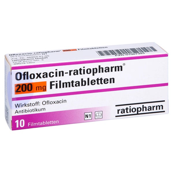OFLOXACIN-ratiopharm 200 mg Filmtabletten 10 St