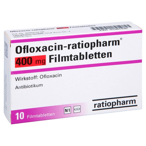 OFLOXACIN-ratiopharm 400 mg Filmtabletten 10 St