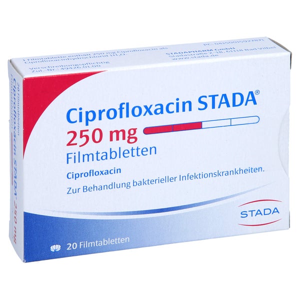 CIPROFLOXACIN STADA 250 mg Filmtabletten 20 St