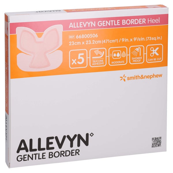 Allevyn Gentle Border Heel Schaumverband 5 St