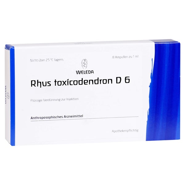 RHUS Toxicodendron D 6 Ampullen 8X1 ml