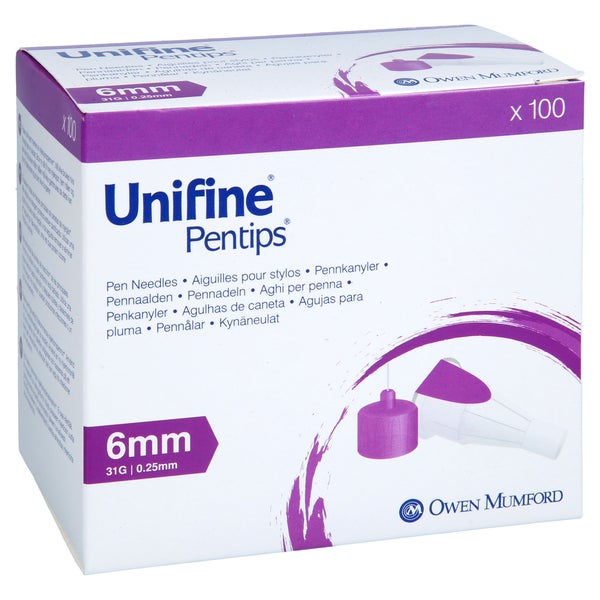 Unifine Pentips Kanüle 31 G 6 mm 100 St