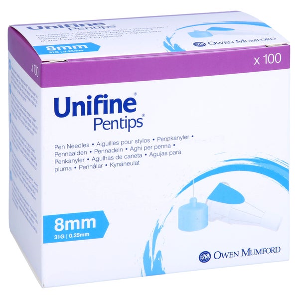 Unifine Pentips Kanüle 31 G 8 mm 100 St