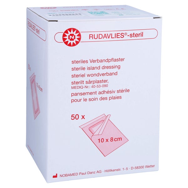 Rudavlies-steril Verbandpflaster8x10 cm 50 St