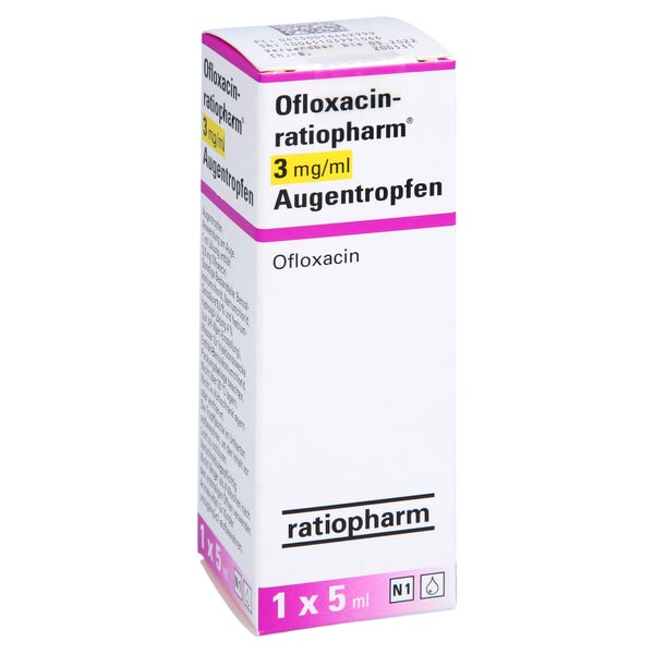 OFLOXACIN-ratiopharm 3 mg/ml Augentropfen 1X5 ml