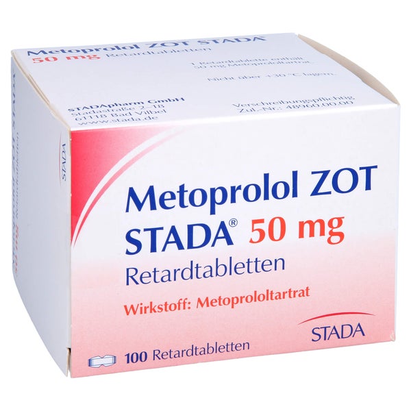 METOPROLOL ZOT STADA 50 mg Retardtabletten 100 St