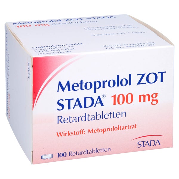 METOPROLOL ZOT STADA 100 mg Retardtabletten 100 St
