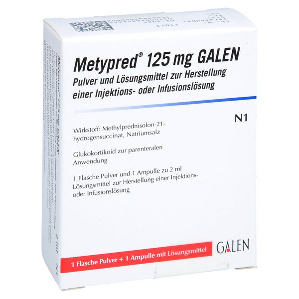 METYPRED 125 mg GALEN Plv.u.LM z.H.e.Inj./Inf.L. 1 St