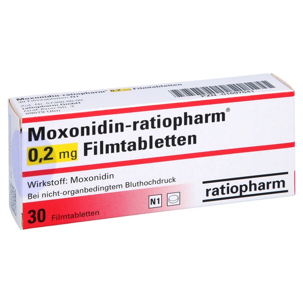 MOXONIDIN-ratiopharm 0,2 mg Filmtabletten 30 St