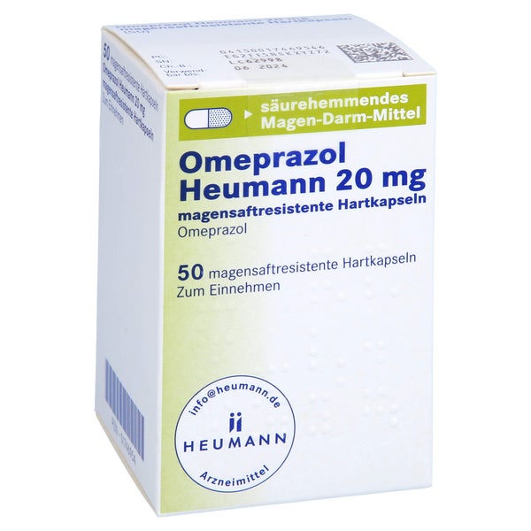 OMEPRAZOL Heumann 20 mg magensaftres.Hartkapseln 50 St