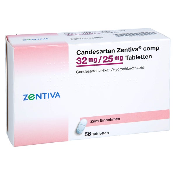 CANDESARTAN Zentiva comp 32 mg/25 mg Tabletten 56 St