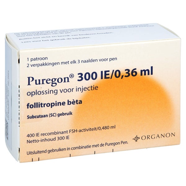 PUREGON 300 I.E./0,36 ml Injekt.-Lsg.i.Pat.+6 Nad. 1 St