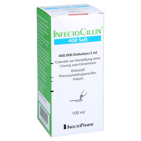 INFECTOCILLIN 400 Saft Gra.z.Her.Lsg.z.Einn. 100 ml